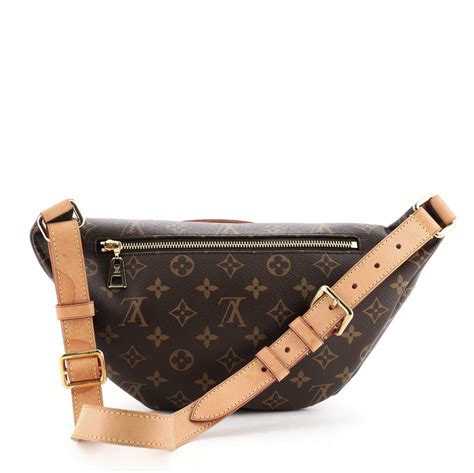 Louis Vuitton Monogram Crossbody Bum Bag Brown x Blue 